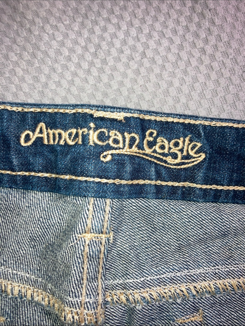 American Eagle Outfitters Dark Blue Flare Jeans - Picture 2 of 10